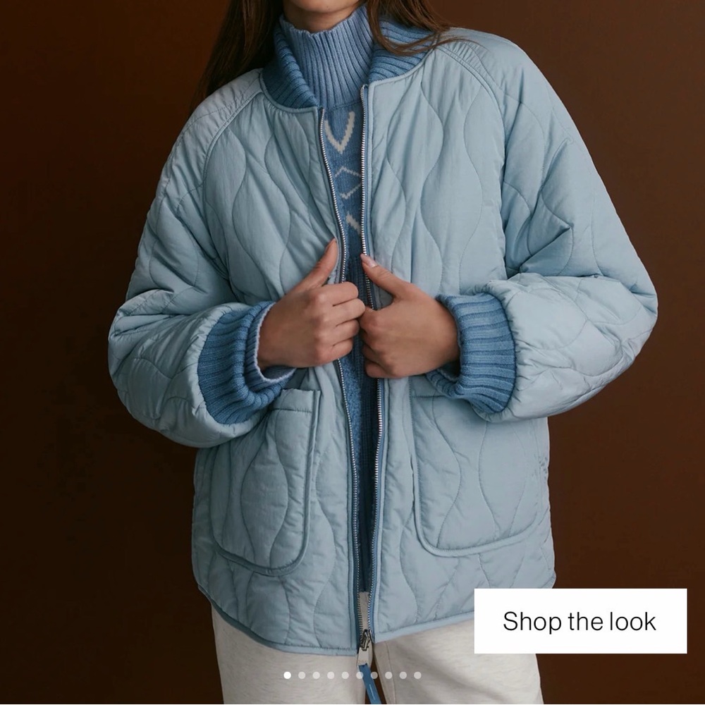 Varley Serina Reversible Quilt/Sherpa Jacket- Never worn NWT